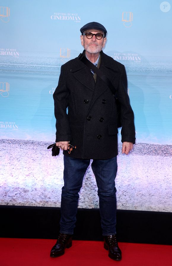 Tchéky Karyo au tapis rouge lors de la 7e édition du festival Cineroman à Nice le 3 Octobre 2025 . © Bebert-Jacovides/Bestimage