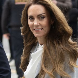 Catherine (Kate) Middleton, princesse de Galles, arrive à la Salesforce Tower pour assister au sommet Future Workforce à Londres. © Zuma Press / Bestimage