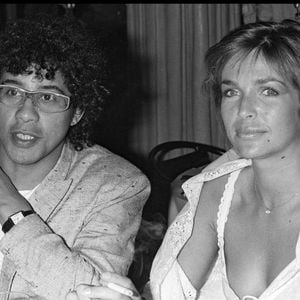 Archives - Laurent Voulzy et Véronique Jannot à la soirée "Les Cannes" au Palace en 1984  (BERTRAND RINDOFF PETROFF / BESTIMAGE).