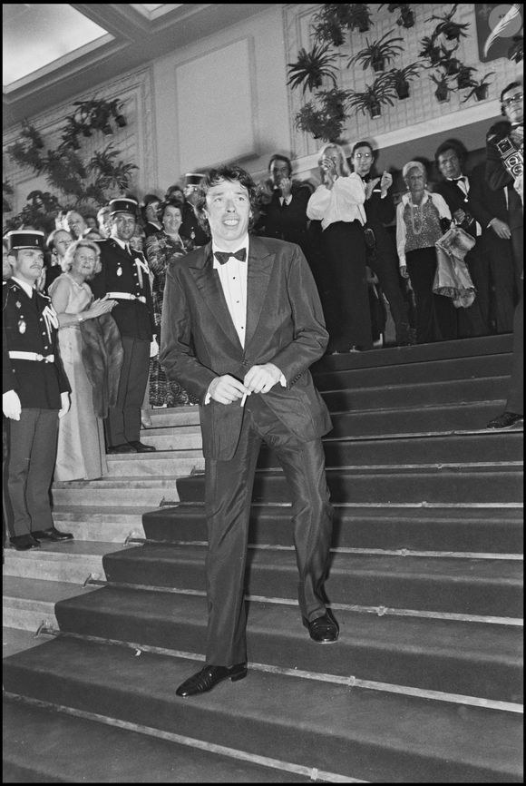 Jacques Brel présente son film Far West au festival de Cannes en 1973. © Angeli-Rindoff / Bestimage