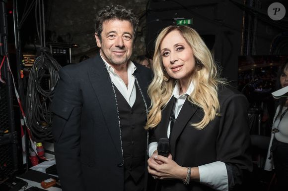 Exclusif - Patrick Bruel et Lara Fabian en backstage de l'enregistrement de l'émission "Serge Lama, le dernier rappel" présentée par F. Bollaert, diffusée le vendredi 21 novembre 2025 sur France 3 à 21h10, au théâtre Marigny à Paris, France, le 29 avril 2025. © Clovis-Moreau/Bestimage
