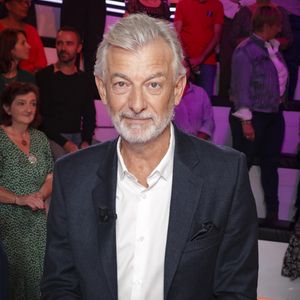 Exclusif - Gilles Verdez, sur le plateau de l’émission « TPMP » présentée par C.Hanouna et diffusée en direct sur C8, Paris, France, le 23 septembre 2024. © Jack Tribeca / Bestimage