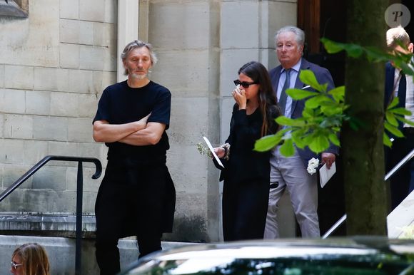 Exclusif - Famille - Obsèques de Francis Giacobetti à la chapelle Saint Pierre de Neuilly-sur-Seine, France, le 12 juin 2025. © Christophe Clovis/Bestimage