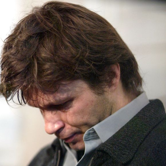 Bertrand Cantat au palais de justice de Vilnius, le 16 mars 2004. 

Photo : Mousse-Hounsfield/ABACA