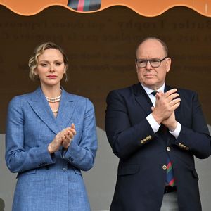 Le prince Albert II de Monaco et la princesse Charlene durant la finale de la 118e édition du Rolex Monte-Carlo Masters, au Monte-Carlo Country Club à Roquebrune Cap Martin, le 13 avril 2025.
L'espagnol Carlos Alcaraz a battu l'italien Lorenzo Musetti 3-6 / 6-1 / 6-0. © Bruno Bebert / Bestimage