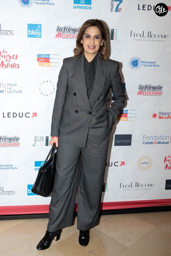 Sonia Mabrouk participe au festival du livre « Des Livres, Des Artistes » à La Maison de la Chimie, le 1er décembre 2024 à Paris, en France. Photo de Nasser Berzane/ABACAPRESS.COM