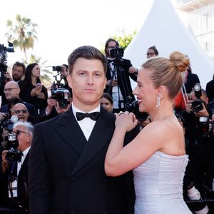 Colin Jost et sa femme Scarlett Johansson - Montée des marches du film « Vie privée » lors du 78ème Festival International du Film de Cannes, au Palais des Festivals à Cannes. Le 20 mai 2025
© Jacovides-Moreau / Bestimage