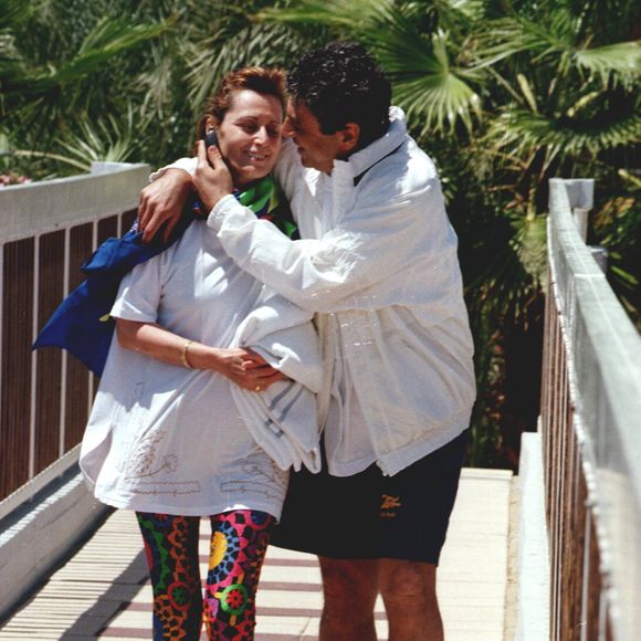 Archives - Enrico Macias avec sa femme Suzy, Israël. © AGENCE / BESTIMAGE