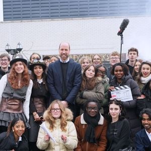 Le prince William, prince de Galles, visite la London Screen Academy à Londres le 12 février 2025. ALPHA AGENCY / BESTIMAGE