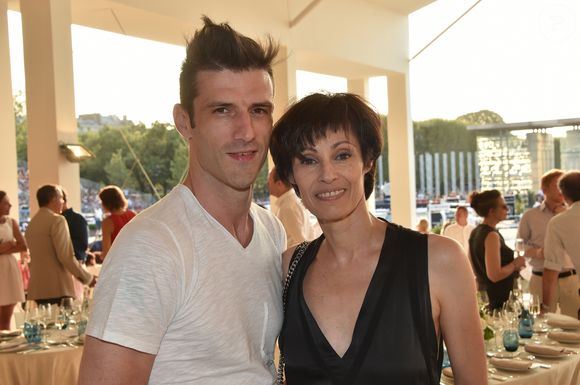 Exclusif - Marie-Claude Pietragalla et son mari Julien Derouault - People lors du Longines Paris Eiffel Jumping au Champ de Mars à Paris le 7 juillet 2018. © Perusseau/Veeren/Bestimage