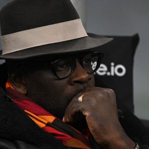 Lilian Thuram lors du match de football de la Serie A italienne entre l'Inter FC et l'AC Monza le 8 mars 2025 au stade Giuseppe Meazza San Siro à Milan, Italie