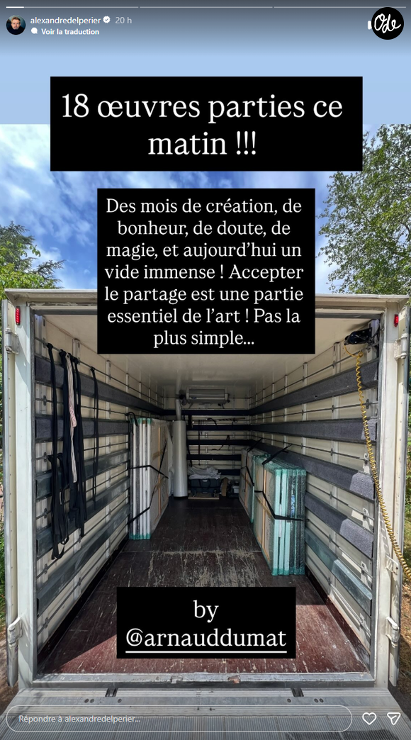 L'ancien animateur a annoncé avoir vendu 18 de ses œuvres en une seule fois.

Les tableaux d'Alexandre Delpérier se vendent comme des petits pains.