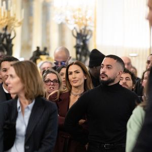 Vitaa, Slimane - Cérémonie de la remise de la médaille de chevalier de l'ordre des arts et des lettres à Alexandre Kirchhoff, PDG du label Capitol Music France par R.Dati au Ministère de la Culture à Paris le 9 janvier 2026.
© Cyril Moreau / Bestimage