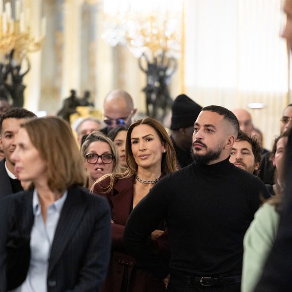 Vitaa, Slimane - Cérémonie de la remise de la médaille de chevalier de l'ordre des arts et des lettres à Alexandre Kirchhoff, PDG du label Capitol Music France par R.Dati au Ministère de la Culture à Paris le 9 janvier 2026.
© Cyril Moreau / Bestimage
