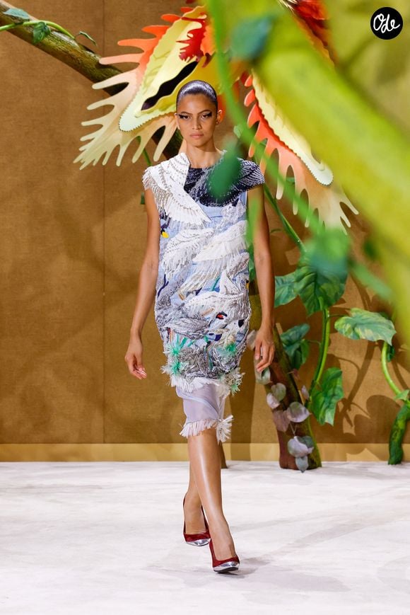 Défilé de mode Chanel Collection Haute Couture Automne/Hiver 2026-2027 lors de la Fashion Week de Paris (PFW) au Grand Palais, à Paris, France, le 7 juillet 2026. © Bestimage