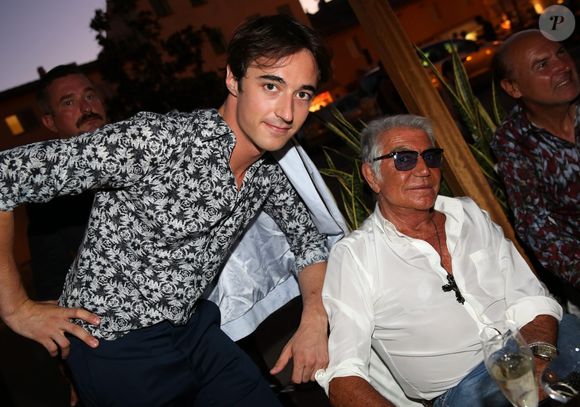 Roberto Cavalli et son fils Daniele - Soirée au café Cavalli a Saint-Tropez le 30 juillet 2013. 

Photo : JACOVIDES-MOREAU / BESTIMAGE