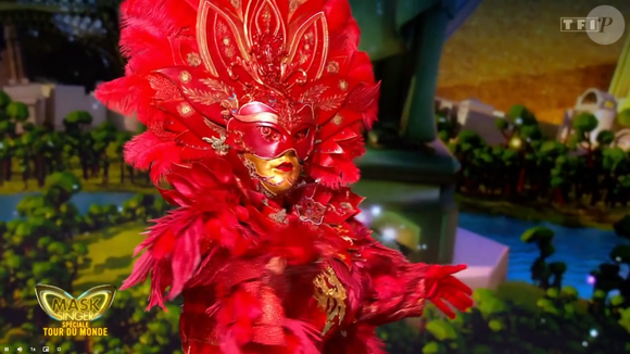 En concurrence avec la vénitienne 

La vénitienne dans Mask Singer 9, prime du 22 mai - capture d'écran TF1