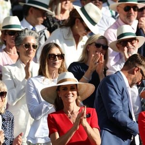 Deborah Jevans, Catherine, princesse de Galles (Catherine « Kate » Middleton, princesse de Galles) et Martina Navratilova, photographiées lors de la treizième journée du tournoi de tennis de Wimbledon 2026, à l'All England Lawn Tennis and Croquet Club, le 11 juillet 2026 à Londres, en Angleterre. ©Mirrorpix / Bestimage