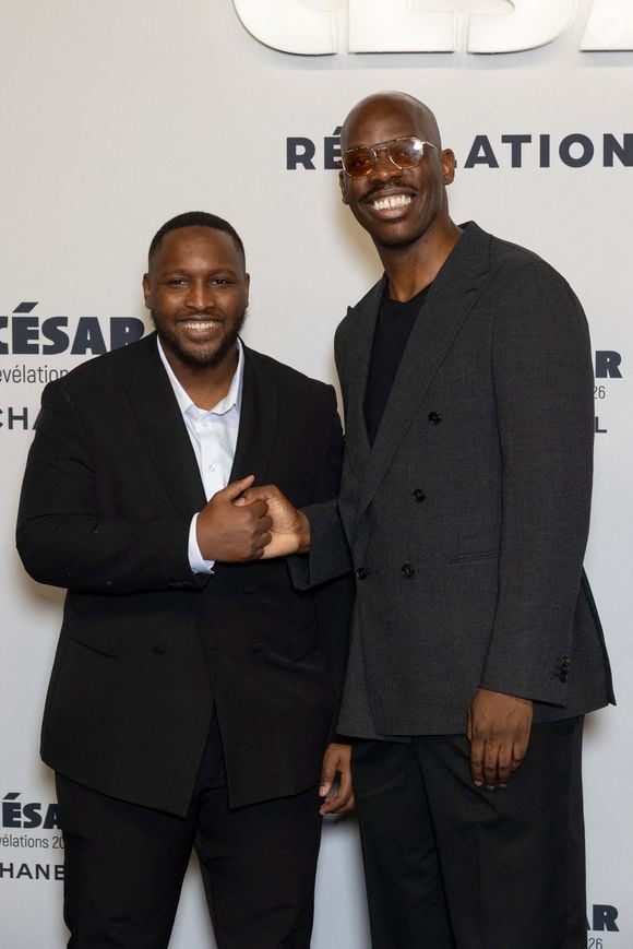 Housam Mohamed, Jean-Pascal Zadi participent au Photocall 'Cesar - Révélations 2026' à l'Elysee Montmartre le 19 janvier 2026 à Paris, France. Photo par Nasser Berzane/ABACAPRESS.COM