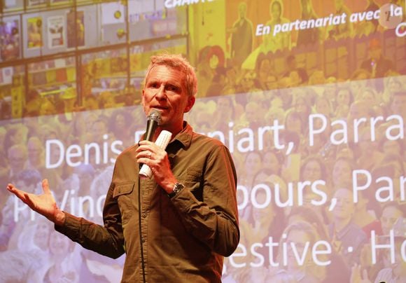 Denis Brogniart - Soirée "En chœur, chanter pour la recherche" pour la Fondation ARC à la Communale Saint-Ouen le 27 novembre 2024. © Marc Ausset-Lacroix/Bestimage