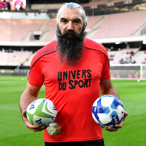 Sébastien Chabal - Match des Légendes, la rencontre qui mêle le football et le rugby au profit de l'association de P. Olmeta (ancien gardien de but et co-fondateur de l'association), "Un sourire, un espoir pour la vie" s'est déroulé à Nice à l'Allianz Riviera, le 26 septembre 2022.  © Bruno Bebert/Bestimage
