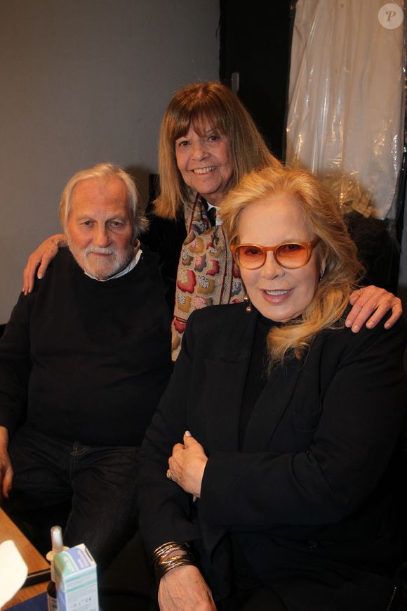 Exclusif - Jean-Jacques Debout et sa femme Chantal Goya, Sylvie Vartan - Backstage du concert de Jean-Jacques Debout au Café de la Danse à Paris le 30 novembre 2025. © Philippe Baldini/Bestimage