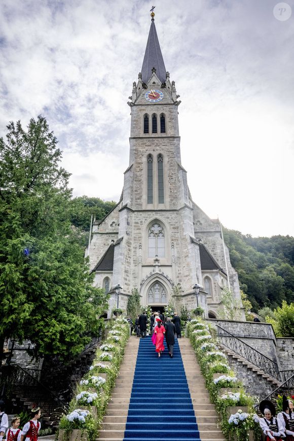 Le mariage de la princesse Marie Caroline de Liechtenstein et Leopoldo Maduro Vollmer à la cathédrale Saint-Florin de Vaduz, au Liechtenstein, le 30 août 2025. Dana Press / Bestimage