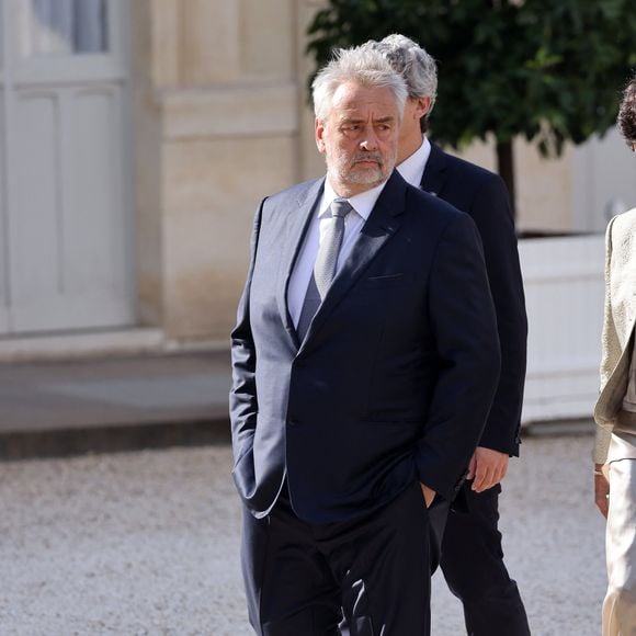 Luc Besson - Dîner d'état en l'honneur du président des Etats-Unis et sa femme au palais de l'Elysée à Paris, à l'occasion de leur visite officielle en France. Le 8 juin 2024
© Jacovides-Moreau / Bestimage