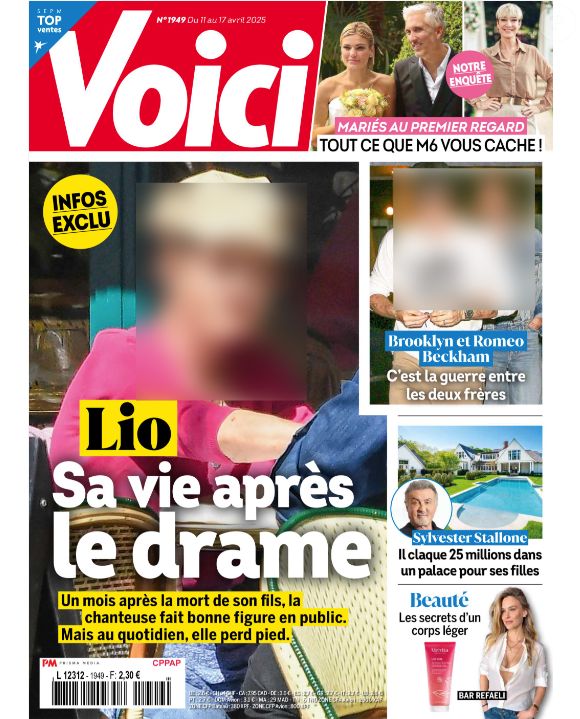 Une de Voici du 11 avril 2025.