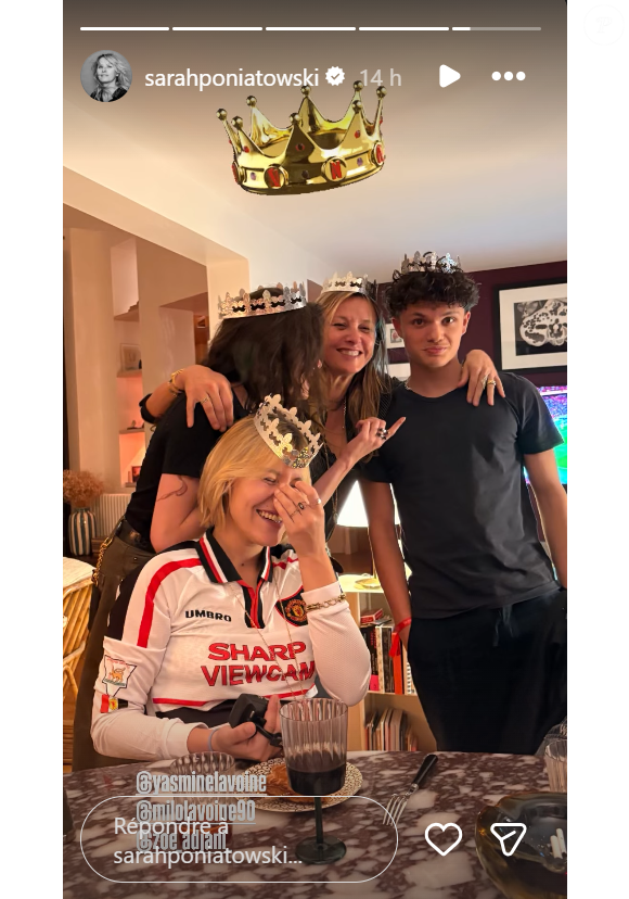 Sarah Poniatowski a partagé un moment de complicité avec ses enfants.