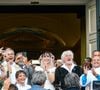 Leur mariage a eu lieu à Marly-le-Roi, où ils vivent

Semi-exclusif - Murielle Mégevand et Hugues Aufray sur le parvis de l'église - Mariage d'Hugues Aufray et de Murielle Mégevand à l’église Saint-Vigor de Marly-Le Roy, France. Agence / Bestimage