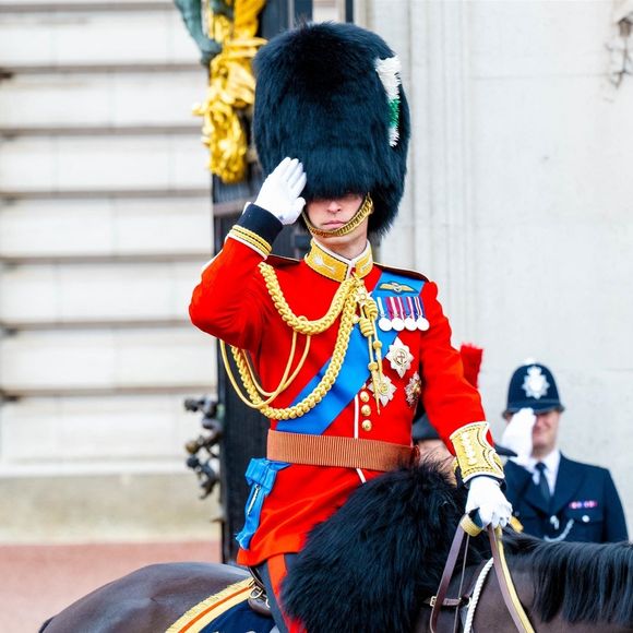 Le prince William et le prince Edward - Les membres de la famille royale britannique lors de la parade Trooping the Color à Londres, Royaume Uni, le 15 juin 2024. © Backgrid USA/Bestimage