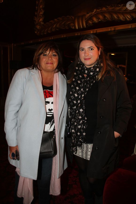 Michèle Bernier et sa fille Charlotte Gaccio lors de la générale de "The Hole", cabaret baroque'n'roll sans précédent au Cabaret de Paris, le 15 janvier 2016. © Philippe Baldini/Bestimage