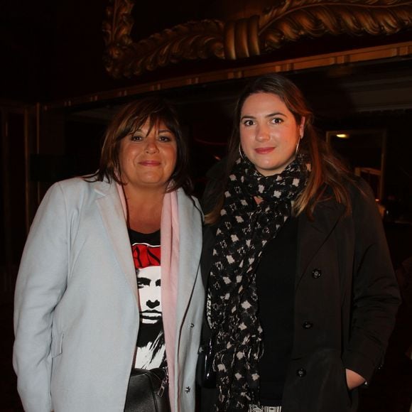 Michèle Bernier et sa fille Charlotte Gaccio lors de la générale de "The Hole", cabaret baroque'n'roll sans précédent au Cabaret de Paris, le 15 janvier 2016. © Philippe Baldini/Bestimage