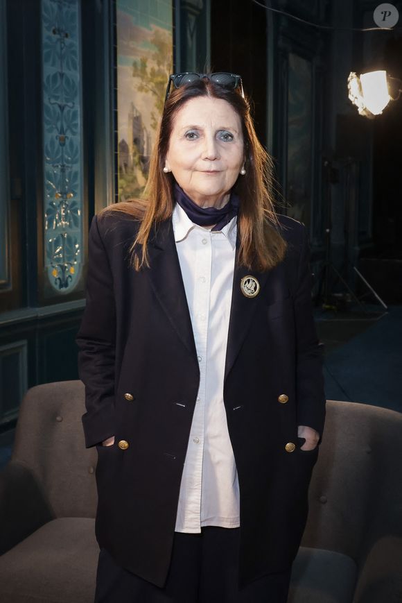 Exclusif - Michèle Reiser sur le plateau de l’enregistrement de l'émission Olympiascope (l'Olympia Symphonique) présenté par B.Montiel et diffusé sur Olympia TV le 1er juillet 2025, à l’Olympia,, à Paris, France, le 14 janvier 2025. © Jack Tribeca/Bestimage