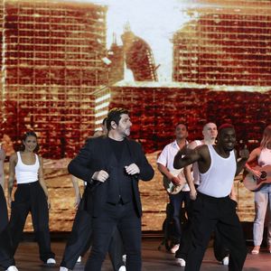 Exclusif -  Patrick Fiori lors de l'enregistrement de l’émission La Grande Fête de Carcassonne, diffusée le samedi 6 septembre à 21.10 sur France 2, dans la Cité Médiévale de Carcassonne, France, le 24 juin 2025. © Jack Tribeca/Bestimage