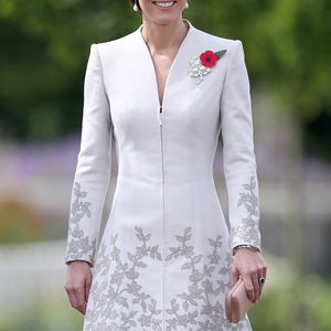 La duchesse de Cambridge visitant le cimetière de la Commission des sépultures de guerre du Commonwealth, Bedford House, à la périphérie d'Ypres, en Belgique, le lundi 31 juillet 2017.. Photo by Andrew Matthews/PA Wire/ABACAPRESS.COM