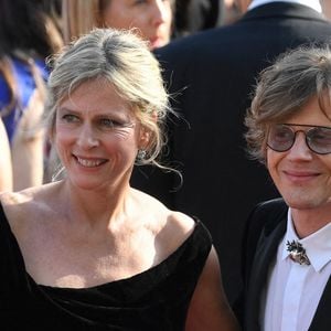 Alex Lutz et Karine Viard, tapis rouge 'The Old Oak' lors du 76ème Festival International du Film de Cannes, au Palais des Festivals, 76ème Festival de Cannes, à Cannes, France, le 26 mai 2023. Photo byLionel Urman/ABACAPRESS.COM