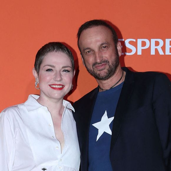 Emilie Dequenne et son mari Michel Ferracci - Photocall de la soirée Nespresso x Brut lors du 77ème Festival International du Film de Cannes le 16 mai 2024. © Laurent Campus/Bestimage