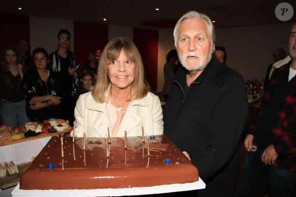 Exclusif - Jean-Jacques Debout - Chantal Goya fête son anniversaire (80 ans) après son dernier concert au Palais des Congrès à Paris le 9 octobre 2022. © Baldini / Bestimage