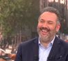 La chaîne l’avait annoncé la veille sur ses réseaux sociaux sans donner plus d'explications.

Bruce Toussaint dans "Bonjour !", la matinale de TF1, le 24 avril 2026, jour de sa dernière apparition à l'antenne

Capture d'écran TF1