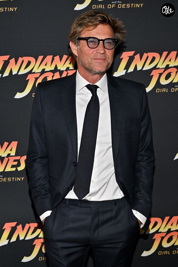 Laurent Delahousse lors de la soirée « Indiana Jones et le Cadran du destin » organisée dans le cadre du 76e Festival de Cannes, à Cannes (France), le 18 mai 2023. Photo : Julien Reynaud/APS-Medias/ABACAPRESS.COM