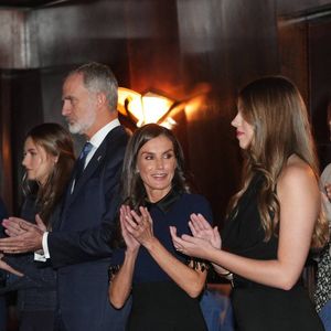 Le roi Felipe VI, la reine Letizia, la princesse héritière Leonor et la princesse Sofia assistent au concert de clôture de la 33ème Semaine musicale à Oviedo. Photo by LALO YASKY / BESTIMAGE