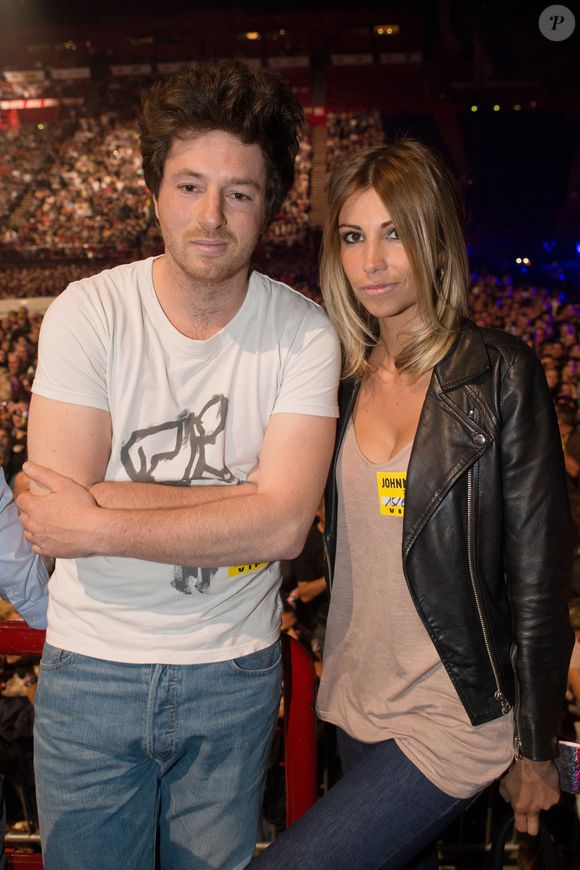 Exclusif - Jean Imbert et Alexandra Rosenfeld - People au concert de Johnny Hallyday au POPB de Bercy a Paris - Jour 2. Le 15 juin 2013 Borde-Corlouer-Jacovides-Moreau / Bestimage
