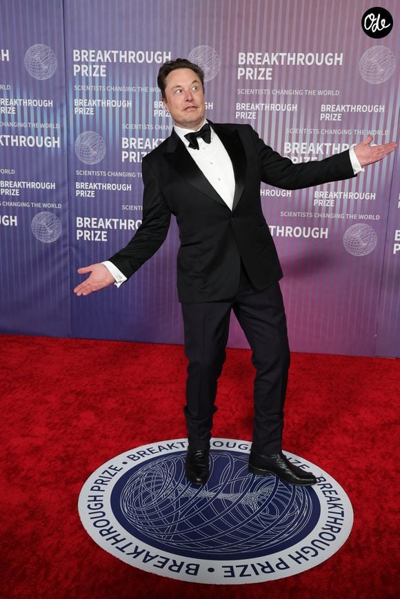 Elon Musk lors de la 10e cérémonie annuelle du Breakthrough Prize à l'Academy Museum of Motion Pictures de Los Angeles, en Californie, le 13 avril 2024.