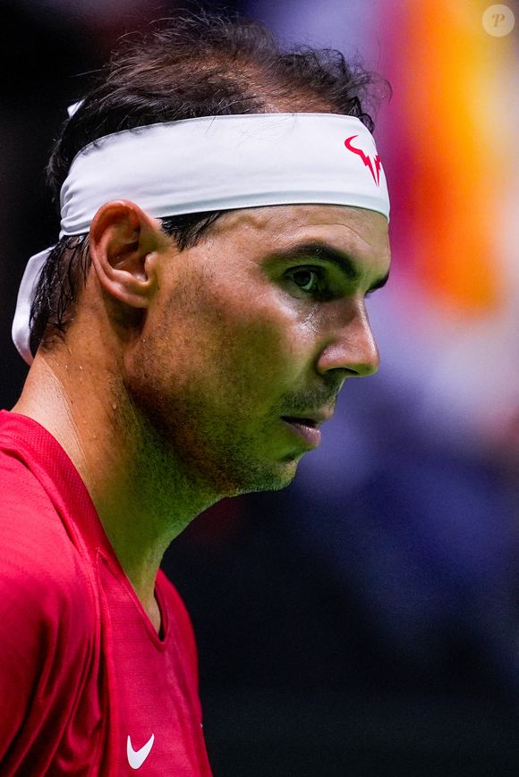 Rafael Nadal lors de la Coupe Davis 2024, le 19 novembre 2024, à Malaga, en Espagne. © Oscar J. Barroso/AFP7 via ZUMA Press Wire/Bestimage