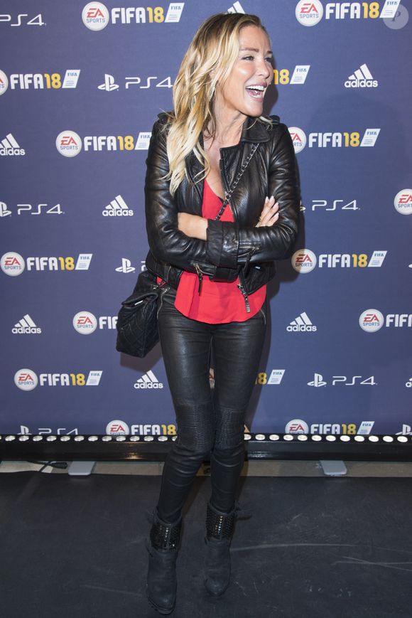 Ophélie Winter - Lancement du jeu vidéo de football FIFA 18 (FIFA 2018) à l'établissement public de coopération culturelle parisien "CentQuatre" à Paris, France, le 25 septembre 2017. © Pierre Perusseau/Bestimage
