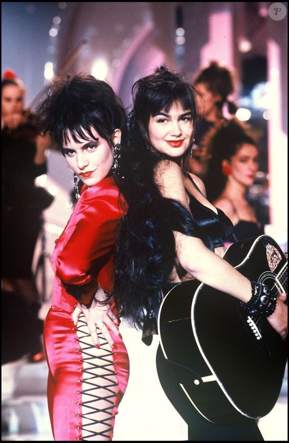 Archives : Lio et Helena Noguerra (LNA) en répétition au Champ-de-Mars en 1986. Photographe : Bertrand Rindoff Petroff / Bestimage