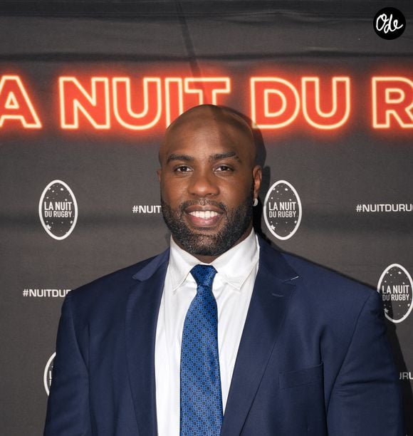 Teddy Riner prépare son retour à la compétition avec les Jeux olympiques de Los Angeles 2028 en ligne de mire.

Teddy Riner - La nuit du rugby à l'Olympia de Paris. © Florian Lavielle/Bestimage