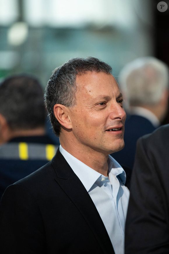 Marc-Olivier Fogiel, directeur général de BFMTV lors de la cérémonie d'hommage au regretté journaliste français J.-P.Elkabbach au siège de France Televisions à Paris, France, le 9 octobre 2023. © Jeanne Accorsini/Pool/Bestimage